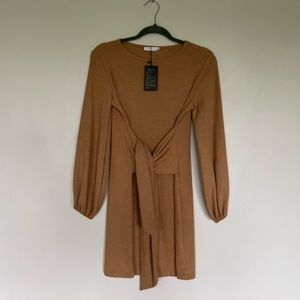 Tan mini dress